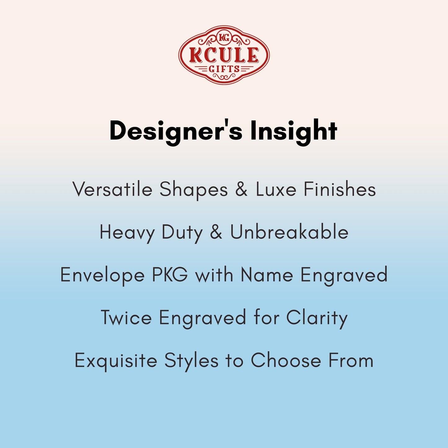 KCULE Customized Stainless Steel Luggage Tags: Personalize Your Suitcases, Backpacks, and Bags with Your Text (Silver)