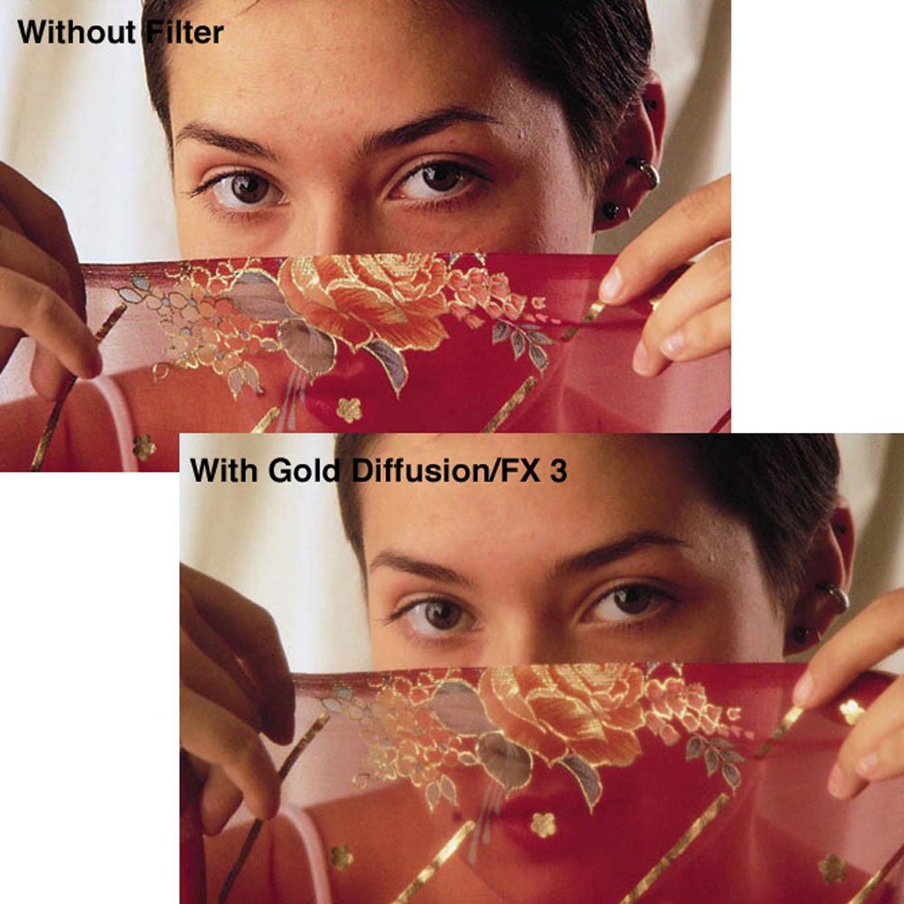 Tiffen 49GDFX12 49mm Gold Diffusion FX 1/2 Filter