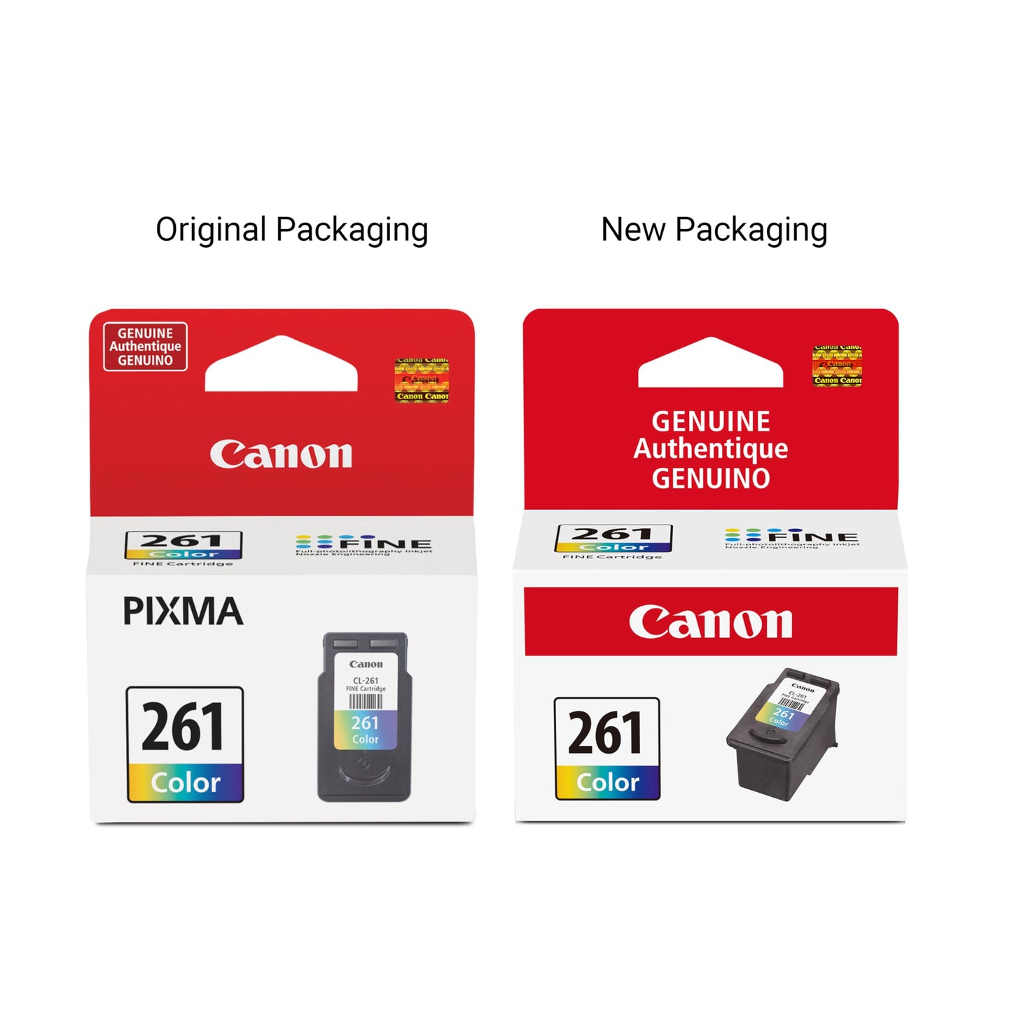 Canon CL-261 Genuine Color Ink Cartridge, Compatible with TS5320/6420/6420a,TR7020/7020a