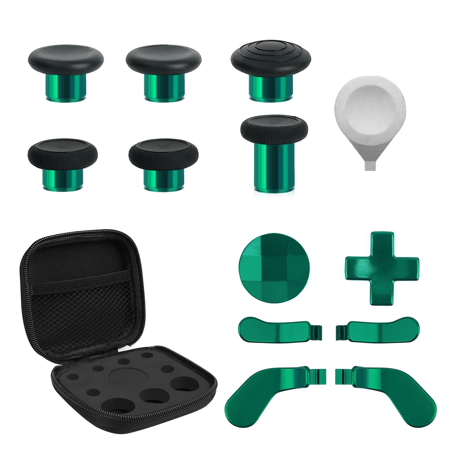 TOMSIN 13 in 1 Xbox Elite Series 2 Controller Accessories Replacement Pack,6 Metal Thumbsticks,2 D-pads,4 Paddles and 1 Adjuster for Xbox Elite