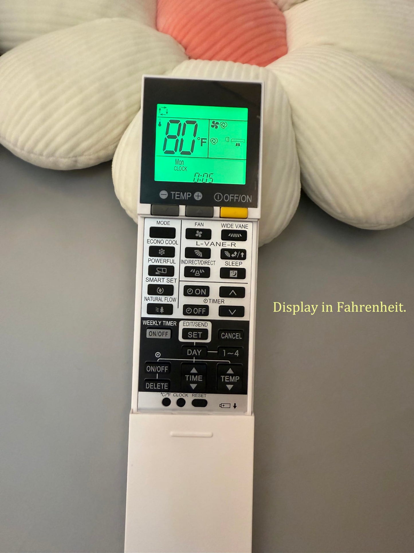 Replacement Remote Control for Mitsubishi Electric Mr. Slim Air Conditioner MSZ-FH12NA MSZ-FH15NA MSZ-FS15NA MSZ-FH06NA MSZ-FH09NA MSZ-FH18NA2