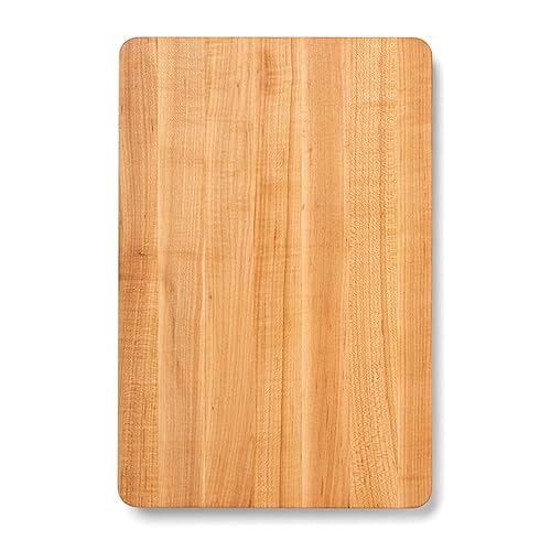 John Boos Chop-N-Slice Series Rectangular Wooden Maple Cutting Board 16”x10” - 1” Thick, 4.5-lb Reversible Butcher Block with Eased Corners…