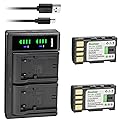 Kastar 2-Pack Battery and LTD2 USB Charger Replacement for JVC GZ-MG130EK GZ-MG130EX GZ-MG130U GZ-MG130US GZ-MG131 GZ-MG131EK GZ-MG131EX GZ-MG131US