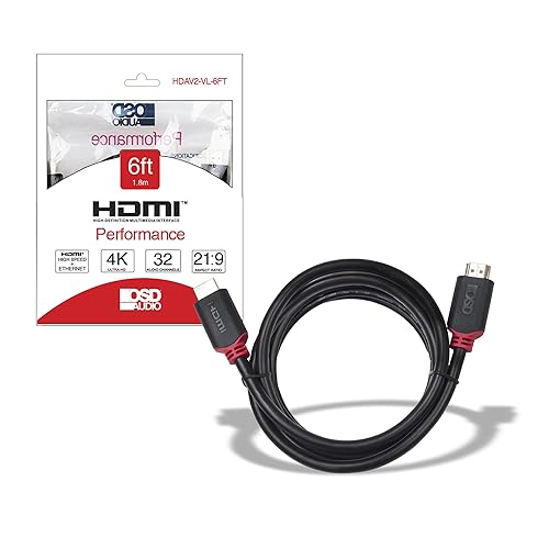 OSD Audio 6ft HDMI Cable - High Speed Supports Fire TV, Apple TV, Ethernet, Audio Return, 4K Ultra HD, HD 1080p, 3D, Xbox PlayStation PS3 PS4 PC