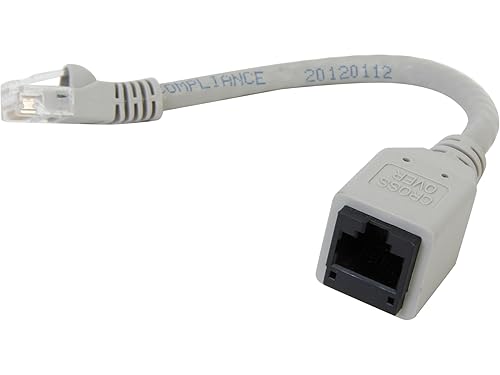Nippon Labs AD-X6-X02-MF Cat 6 Crossover M/F 8P/8C 7.5-Inch Adaptor, Gray