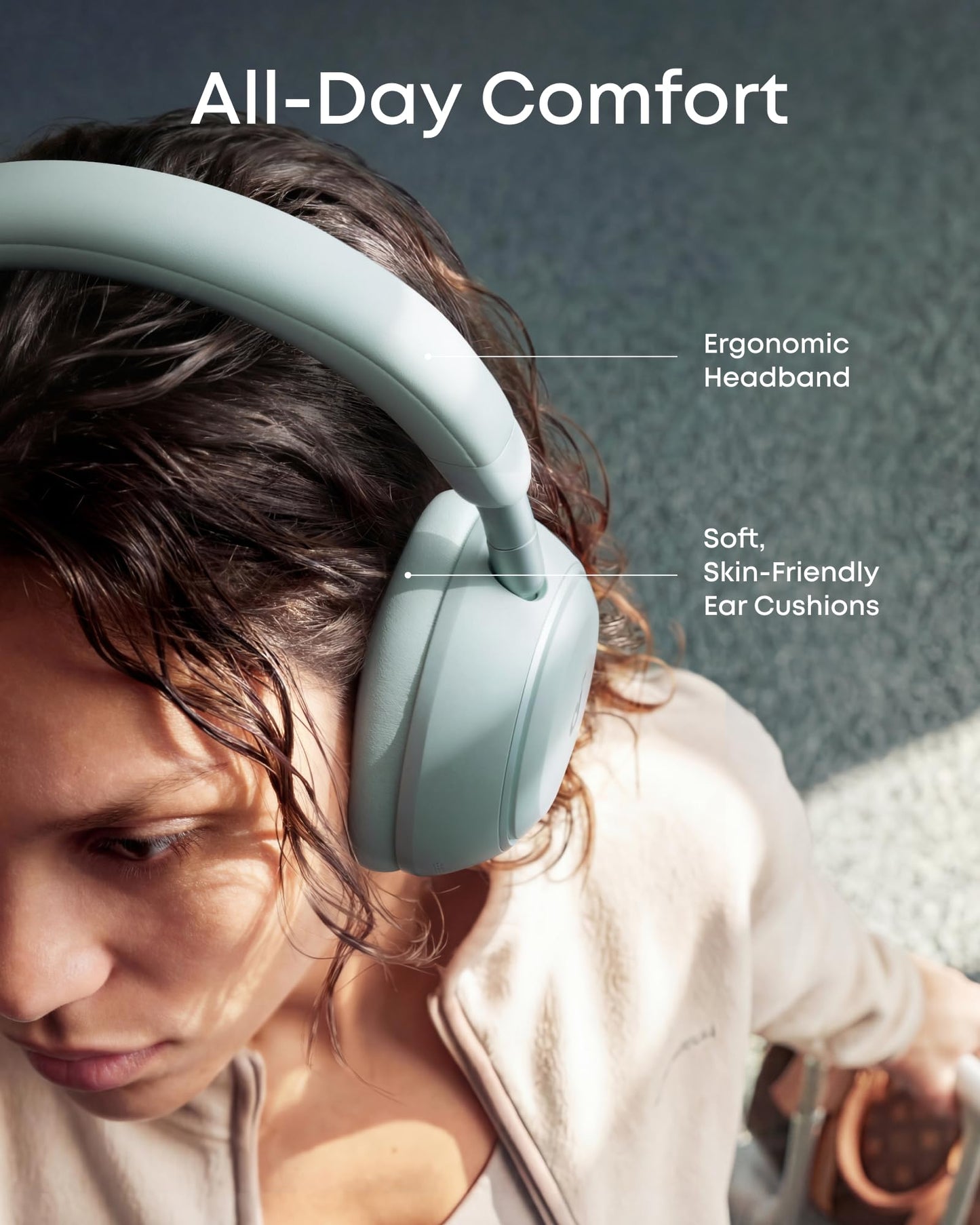 Soundcore Anker Space 2 Bluetooth 6.1 Over-Ear Headphones, Travel-Ready