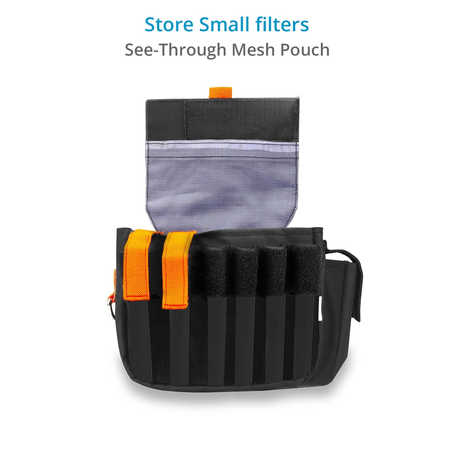 PROAIM Cube AC Pouch (Small) For Camera Assistants, Grips & Techs. Comes with a 2.5 Wide Belt Loop, External Pockets & D-Ring. For Utility Tools