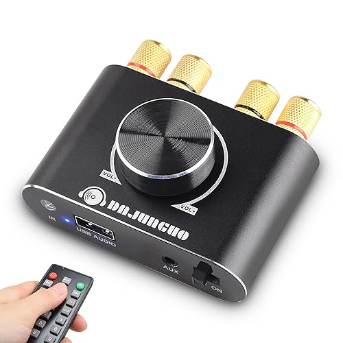 X50H Bluetooth Amplifier 50W+50W Power Output with Remote Control, 2.0 Stereo Bluetooth Amplifier, Using TPA3116D2 HiFi Chip, (Includes a 19V4.74A DC
