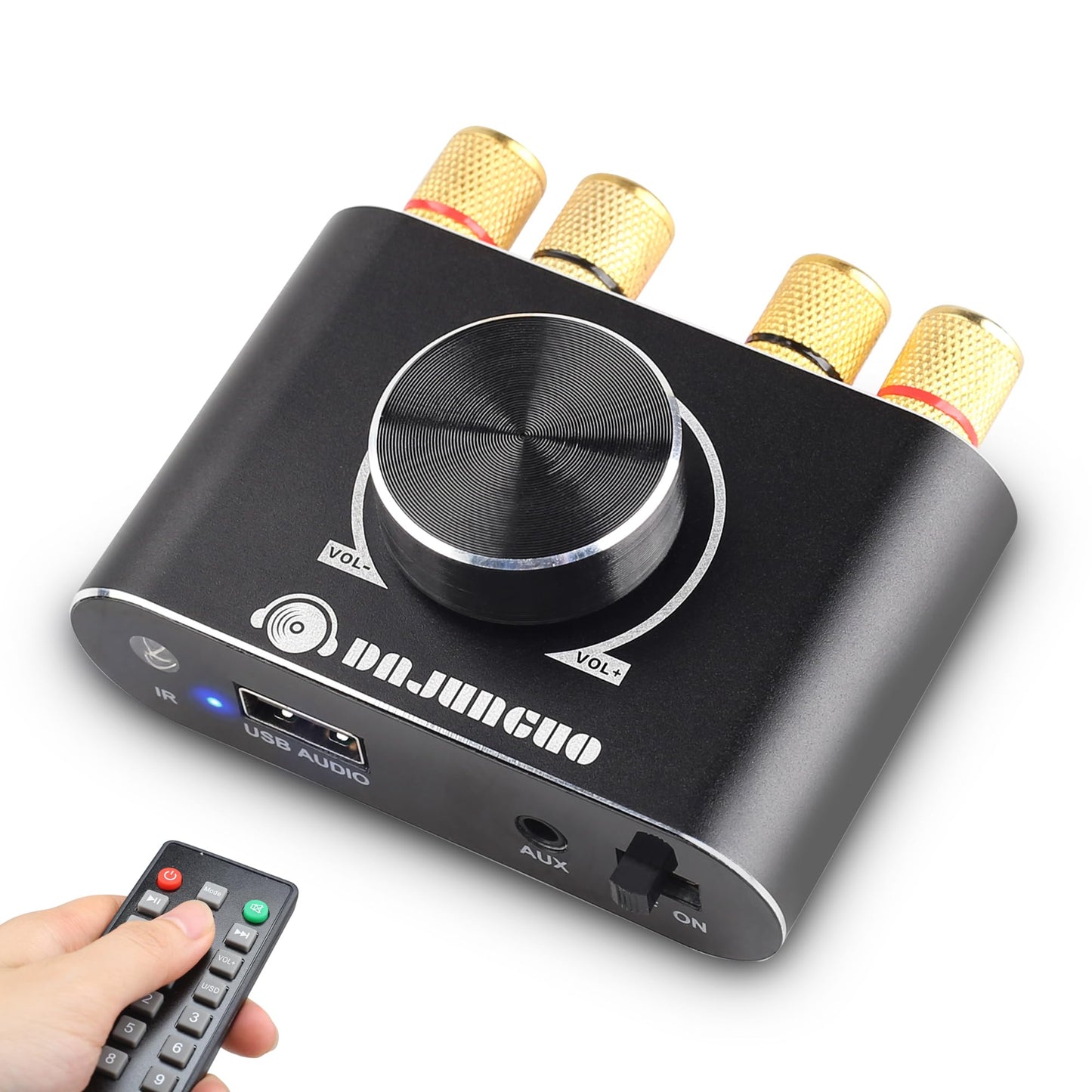 X50H Bluetooth Amplifier 50W+50W Power Output with Remote Control, 2.0 Stereo Bluetooth Amplifier, Using TPA3116D2 HiFi Chip, (Includes a 19V4.74A DC