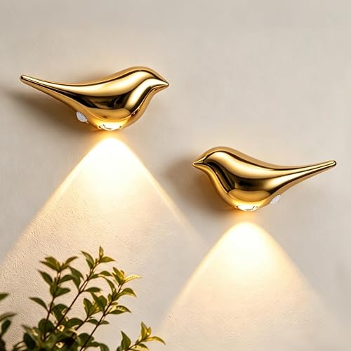 OLISHALIGHT Motion Sensor Wall Light: 1200mAh Rechargeable Night Light Set of 2 Magnetic Stair Lights Indoor Wireless Small Night Light for Kids