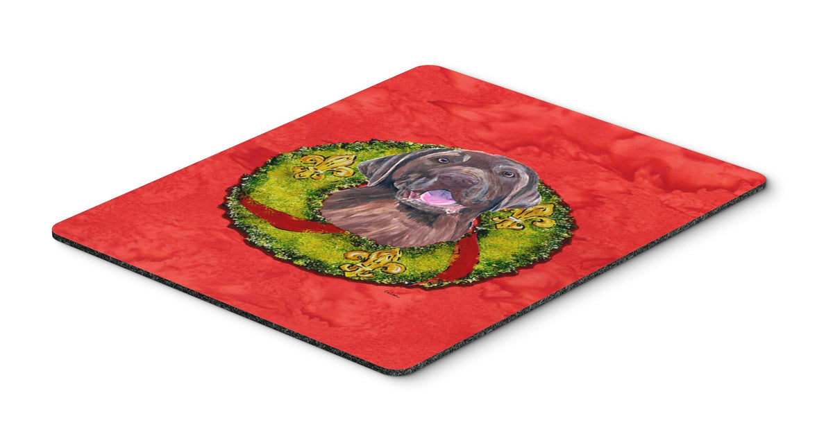 Caroline's Treasures SC9107MP Labrador Christmas Wreath Mouse Pad, Hot Pad or Trivet for Home Office Gaming Working Computers Laptop Mouse