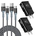 Adaptive Fast Charging Wall Charger with USB C Cable 10ft, Excgood USB Fast Charger Type C Charger Compatible for Galaxy S25 S24 S23 Ultra A15 A13