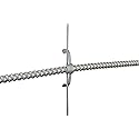 Prime Cable Management Conduit Cable Support Clip to Ceiling Wire, Threaded Rod & Flanges. Heavy Duty Spring Steel Clip 50 Pack