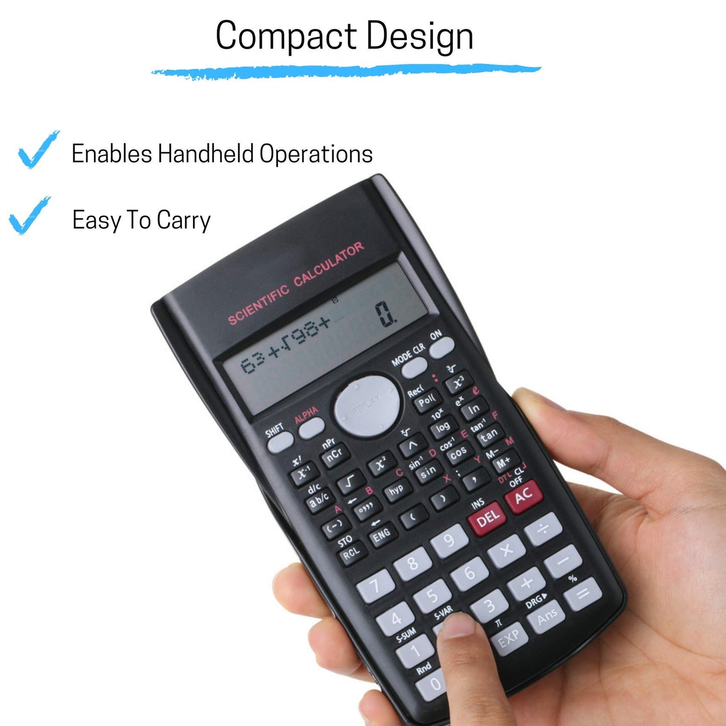 Mr. Pen Scientific 2 Line Calculator - Fraction & College Math Calculator for Students & Engineers
