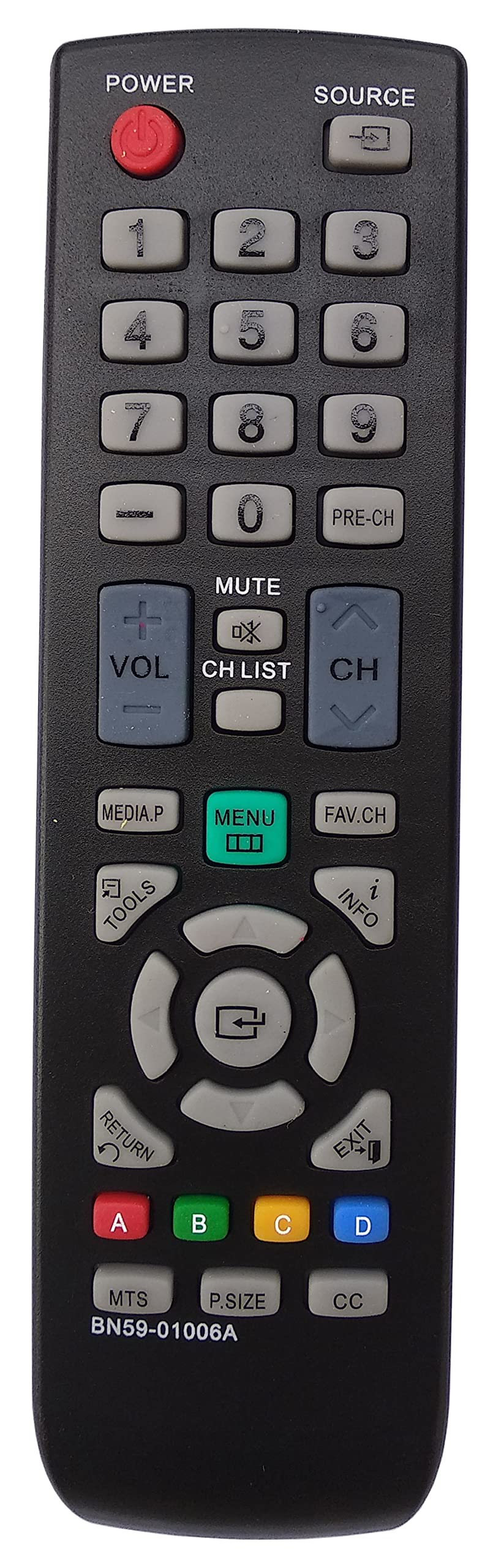 Gorilla babo Universal Remote Compatible for Samsung LN32D405E5D LN40C500F3F LN46D503F6FXZA PN51D530A3F PN51D530A3FXZA LN40E550F7F UN26D4003BD