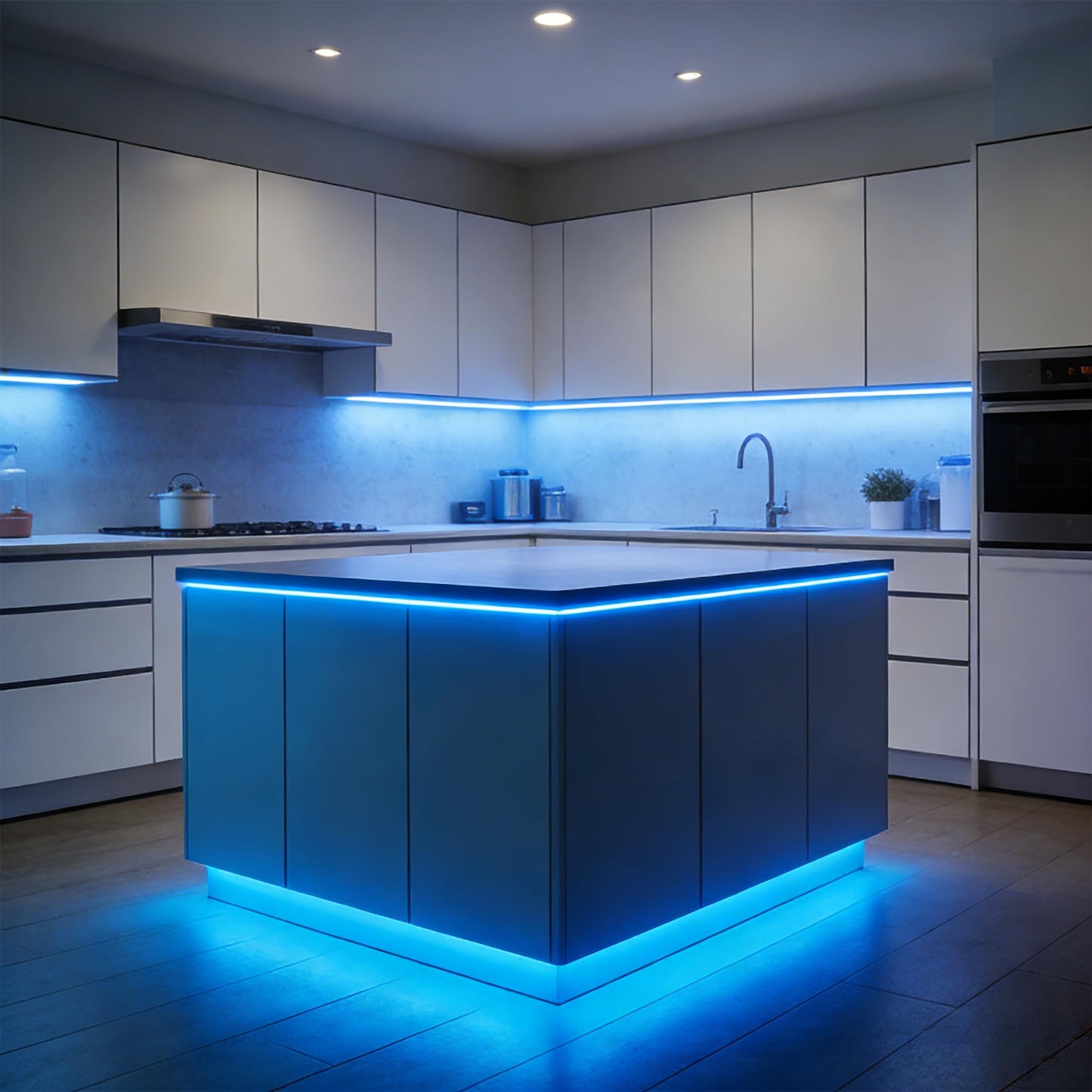 XINGZHI 5V USB LED Strip Lights, 3.28FT COB Light Strip ICE Blue, Short LED Strip Light, Flexible Bright 5V Led Strip for Under Cabinet, Kitchen, TV