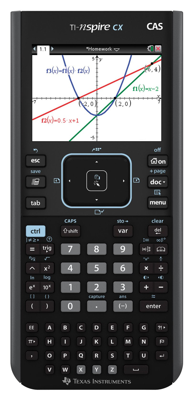 Texas Instruments Nspire CX CAS Graphing Calculator (Renewed)
