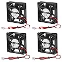 4Pcs 60mm Brushless Cooling Fan 6015 DC 24V 2.36in 60mm x 60mm x15mm 2 Pin Fan for 3D Printer Extruder DIY Computer CPU Cooling