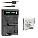 Kastar 1-Pack NP-40 Battery and LTD2 USB Charger Replacement for Minolta MN4K100Z 4K Ultra HD, Minolta MN4K30NV 4K Ultra HD / 30 MP, Minolta MN100HDZ