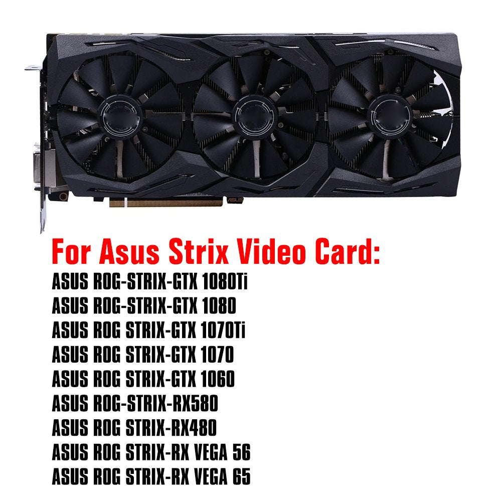 88MM PLD09210S12M and PLD09210S12HH Graphics Card for ASUS Strix GTX 1060 OC 1070 1070Ti 1080 1080Ti RX 480 580 Vega 64 Vega 56 Video Card Fan