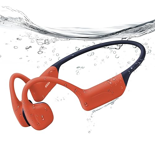 Full-Coverage Liquid Silicone Swimming Headphones, IP68 Waterproof Underwater Headphones, Bluetooth 6.0&MP3 with 32GB Memory Card