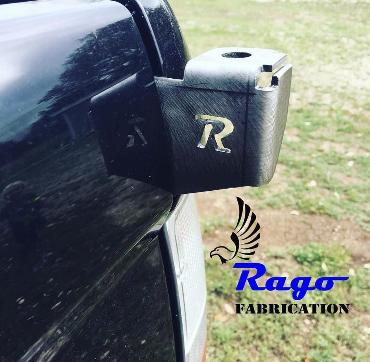 Rago Fabrication CB Antenna Mount Compatible with The 1995-2004 Toyota Tacoma 1st Gen | Passenger Side | Made in The USA | Truck Bed Mounted | Pickup