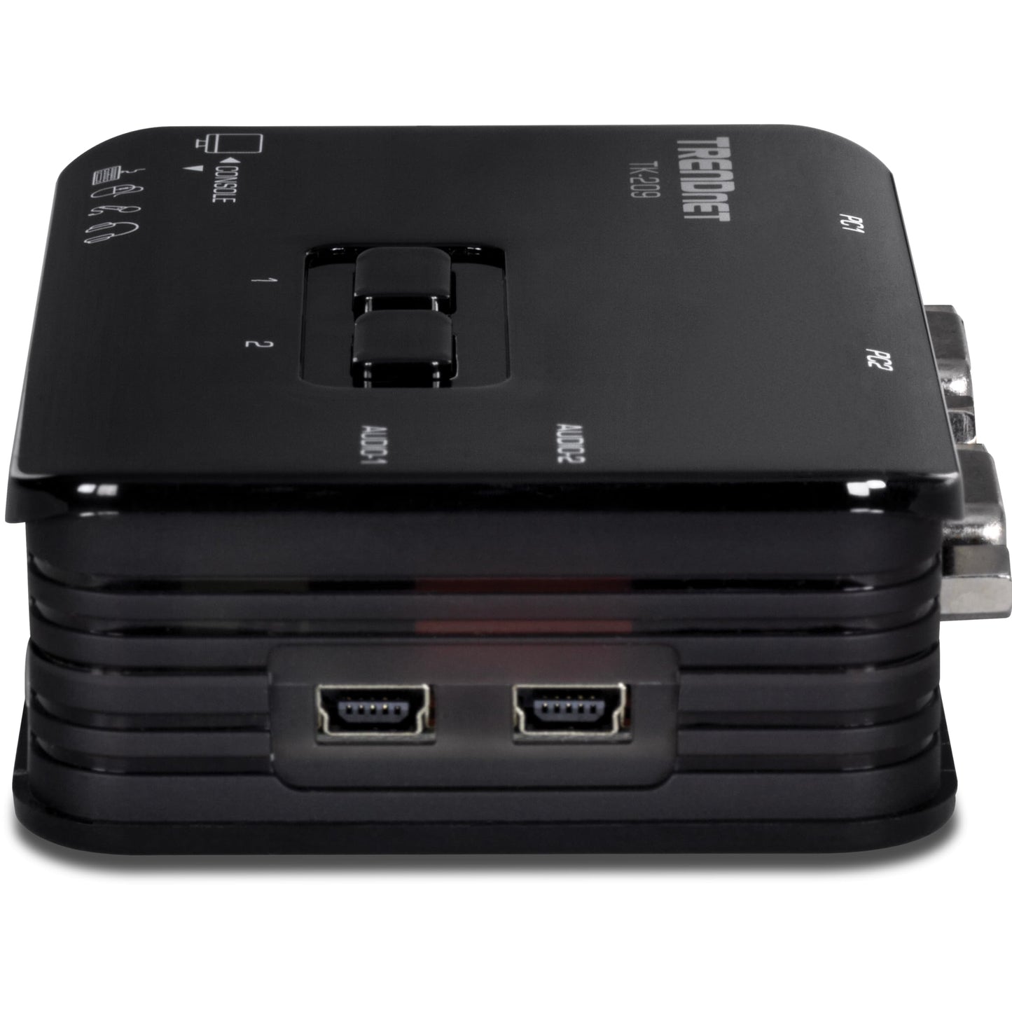 TRENDnet 2-Port USB KVM Switch Kit with Audio, TK-209K, Control Up to 2 Computers, Windows, Linux, Mac OS Compliant, 2048 x 1536 VGA Resolution, NDAA