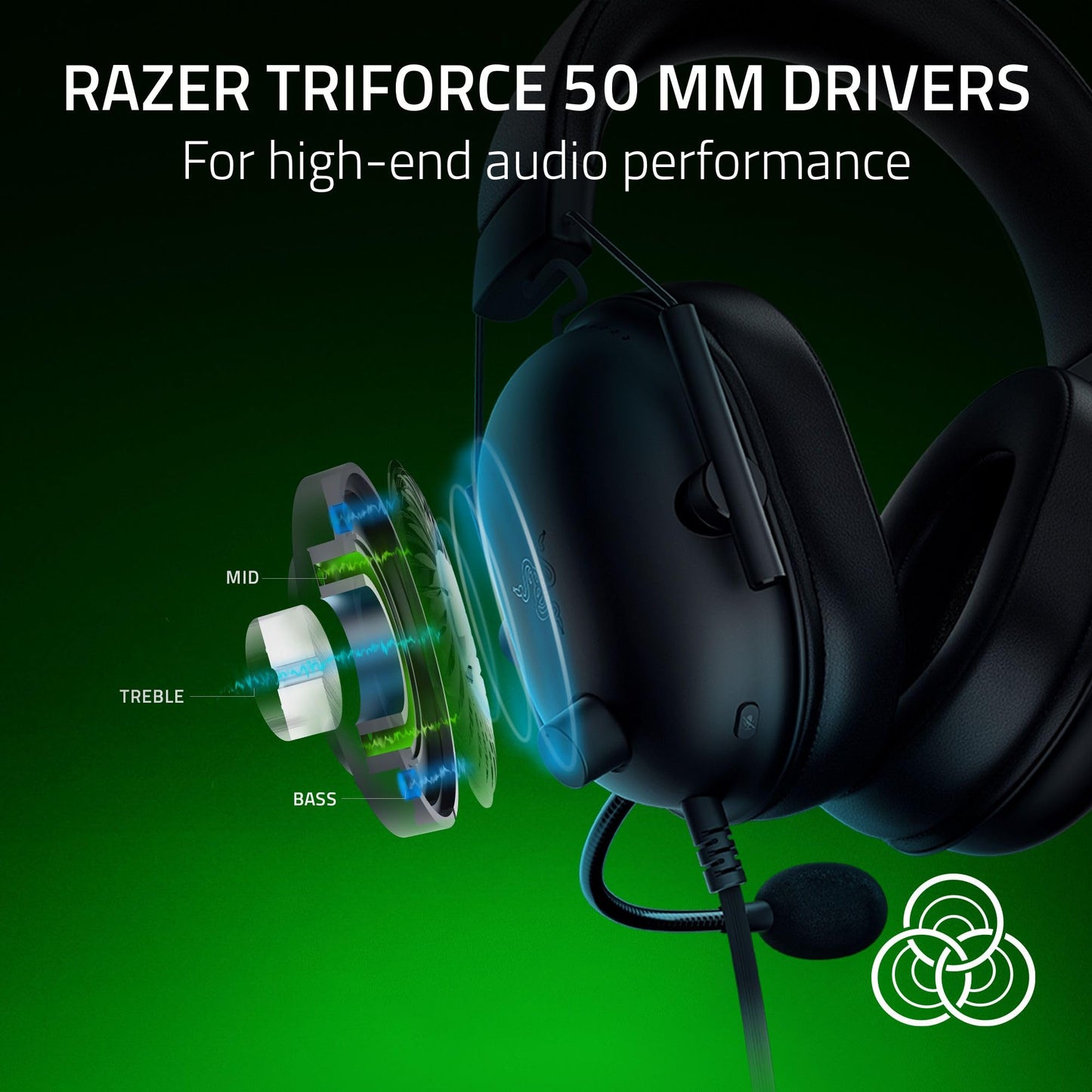 Razer BlackShark V2 X Xbox Gaming Headset: 50mm Drivers - Cardioid Mic - Lightweight - Comfortable, Noise Isolating Earcups - for Xbox Series X