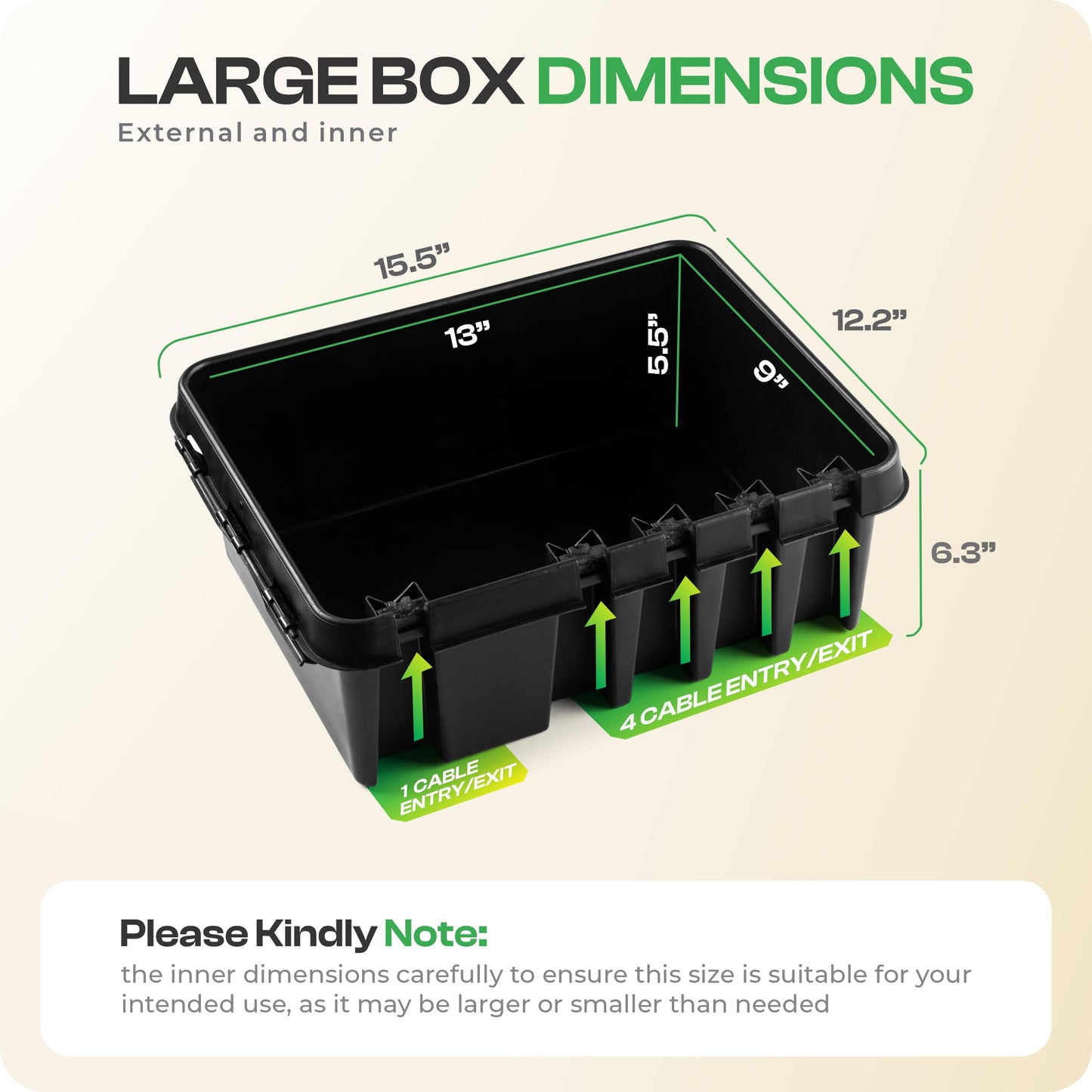 SockitBox - The Original Weatherproof Connection Box - Indoor & Outdoor Electrical Power Cord Enclosure for Timers, Extension Cables, Reels