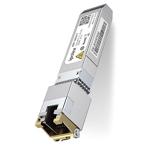 ipolex SFP+ to RJ45 10Gb Module, Support 1G/2.5G/5G/10GBase-T RJ45 SFP+ Module, Compatible for Cisco SFP-10G-T, Ubiquiti UACC-CM-RJ45-MG, Mikrotik
