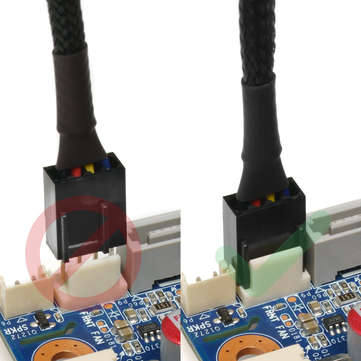 CRJ Enterprise Full 4-Pin PWM PC Fan Adapter Cable for Server and Workstation Motherboards (1-Pack)