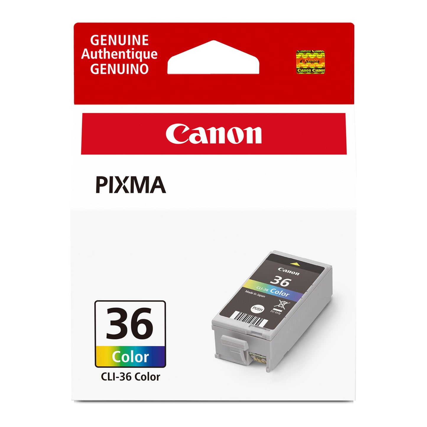 Canon CLI-36 Genuine Color Ink Tank, Compatible with mini320, mini260, iP100, iP110, TR150 and TR160 Printers