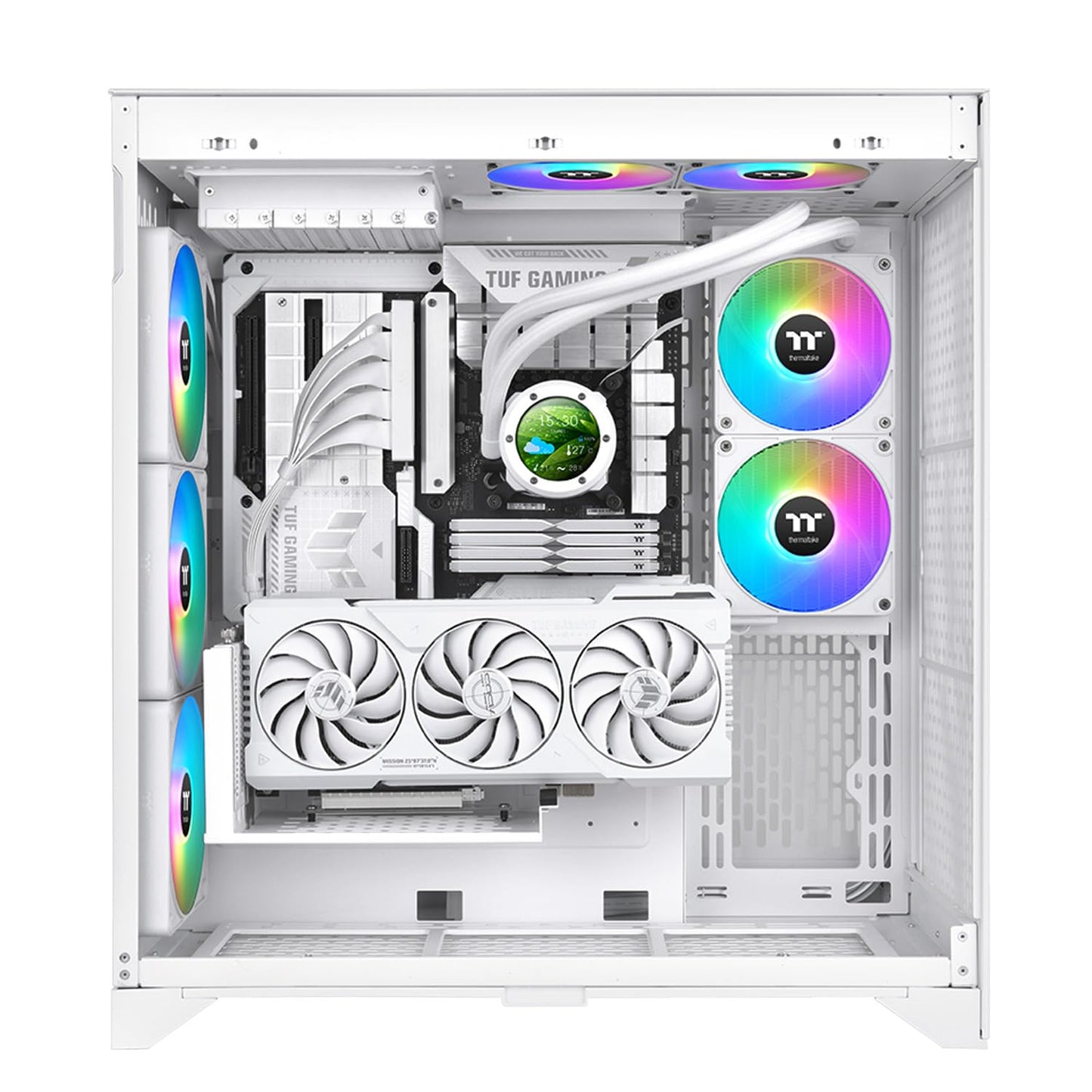 Thermaltake TH240 V2 Ultra EX ARGB AIO Cooler/Snow/Water Block 2.1" LCD/Fan 120 * 2/Magnetic Quick Connection/MB ARGB Sync Control/LCD Software