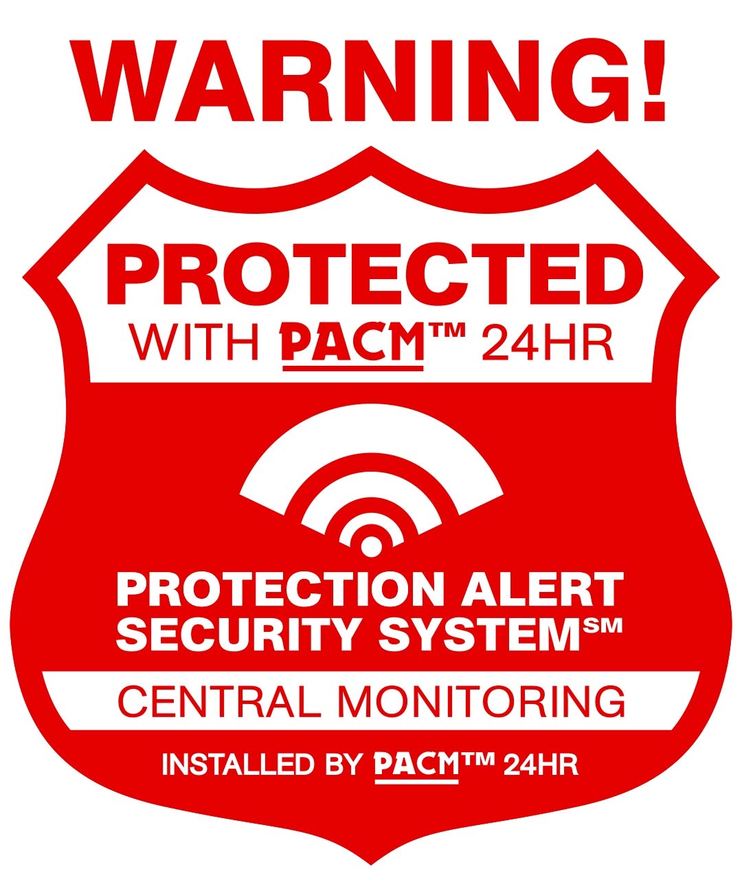 8 Propertyguard Home Security Alarm Stickers for Windows & Doors UV Coated and 1 CCTV Warning Decal