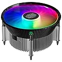 Cooler Master i70C ARGB Low Profile CPU Air Cooler for Intel LGA 1700 / 1851 Only - 120mm PWM ARGB Fan, 95W TDP, Copper Core Base, Black Aluminum