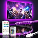 BASON LIGHTING TV LED Backlight, 14.76ft USB Led Lights Strip for 60-70 TV/Monitor Backlight, LED TV Lights with Remote, 4096 DIY Colors TV Bias