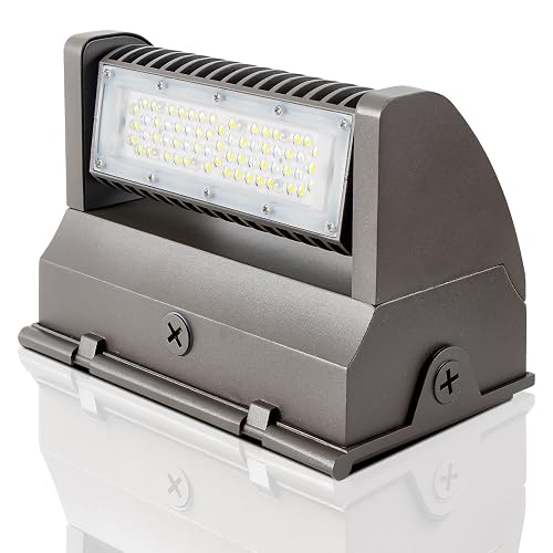 LED Wall Pack Light Outdoor 5400LM 40W, 5000K Daylight Security Light, Adjustable 0°-270°, IP65 Waterproof Outdoor Wall Lighting Fixture, Replaces