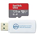 SanDisk Memory Card 128GB Ultra MicroSD Works with Samsung A20s, A71 5G, A51 5G Cell Phone (SDSQUA4-128G-GN6MN) Bundle with (1) Everything But