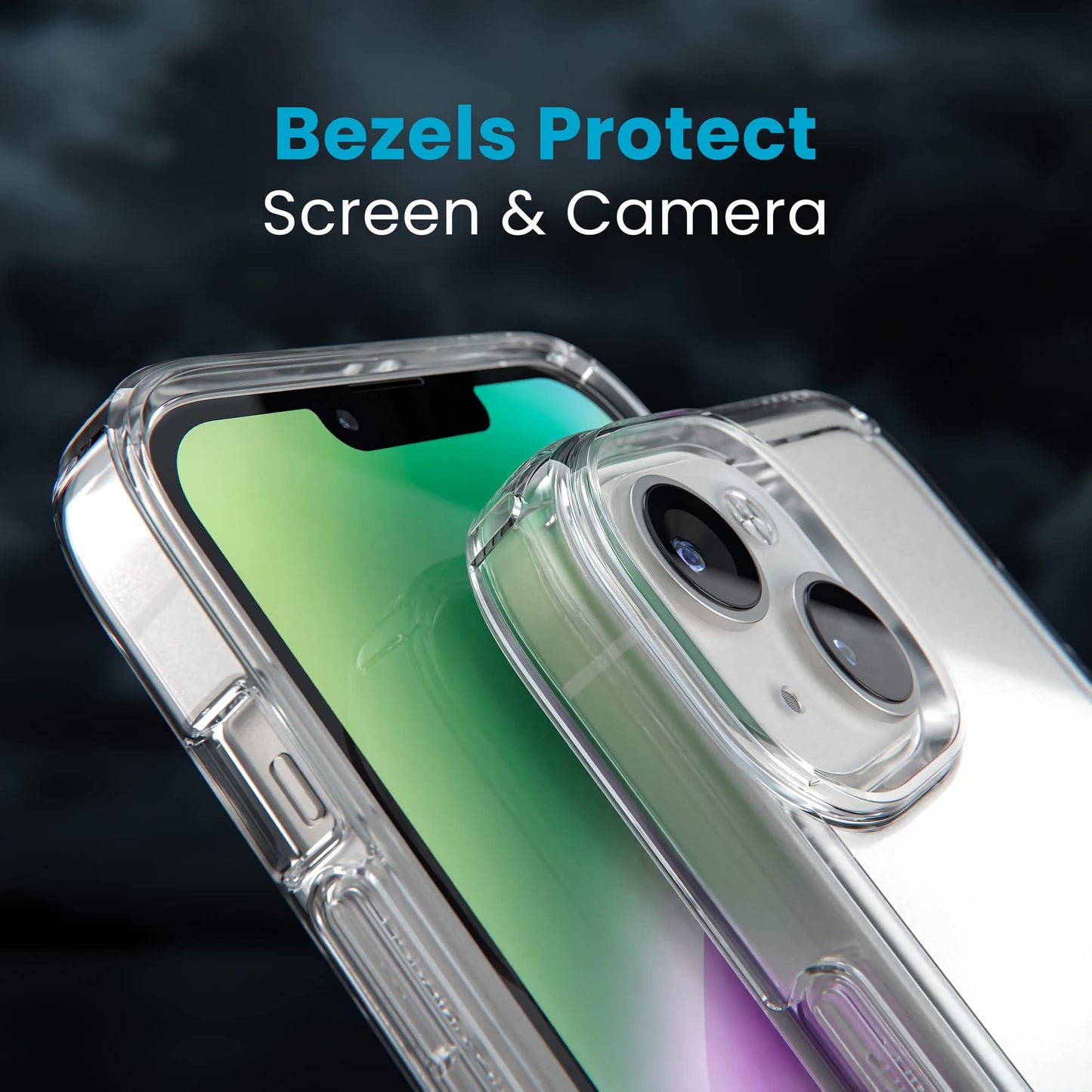 Speck Clear iPhone 14 & iPhone 13 Case - Drop Protection, Scratch Resistant & Anti-Yellowing Dual Layer Case for iPhone 14 & iPhone 13 Case for 6.1