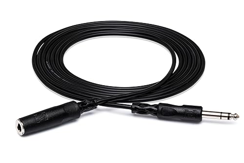 Hosa HPE-325 1/4 Inch TRS to 1/4 Inch TRS Headphone Extension Cable, 25 Feet