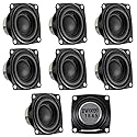 ACEIRMC 8pcs 2inch 4Ohm 10W Full Range Audio Speaker Stereo Woofer Loudspeaker for Arduino (8pcs)