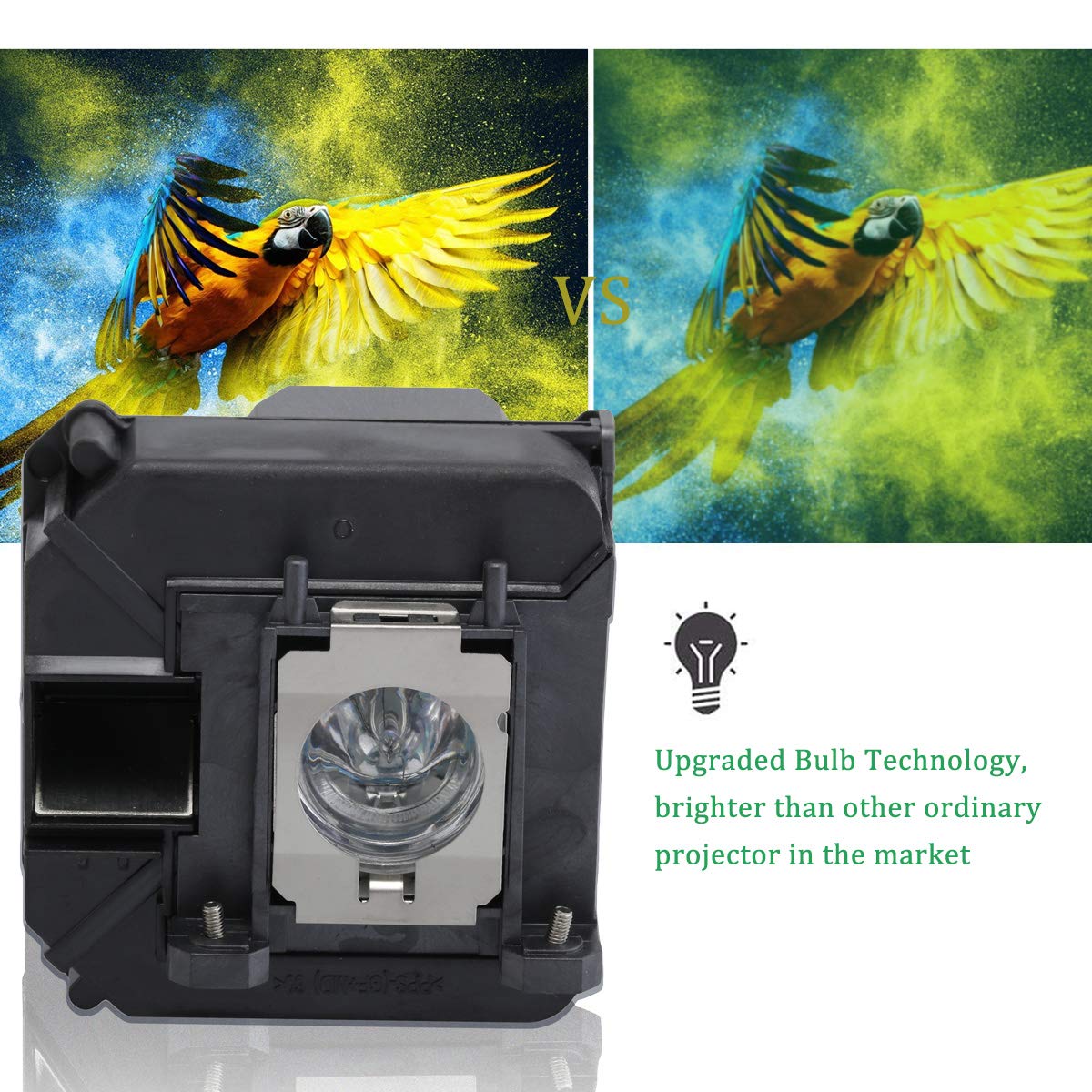 RICH LIGHTING Replacement Projector Lamp Bulb for Epson ELPLP68 PowerLite 3020 Home Cinema 3010 3010E 3020E EH- TW5810C TW5900 TW5910 TW5910W TW6000