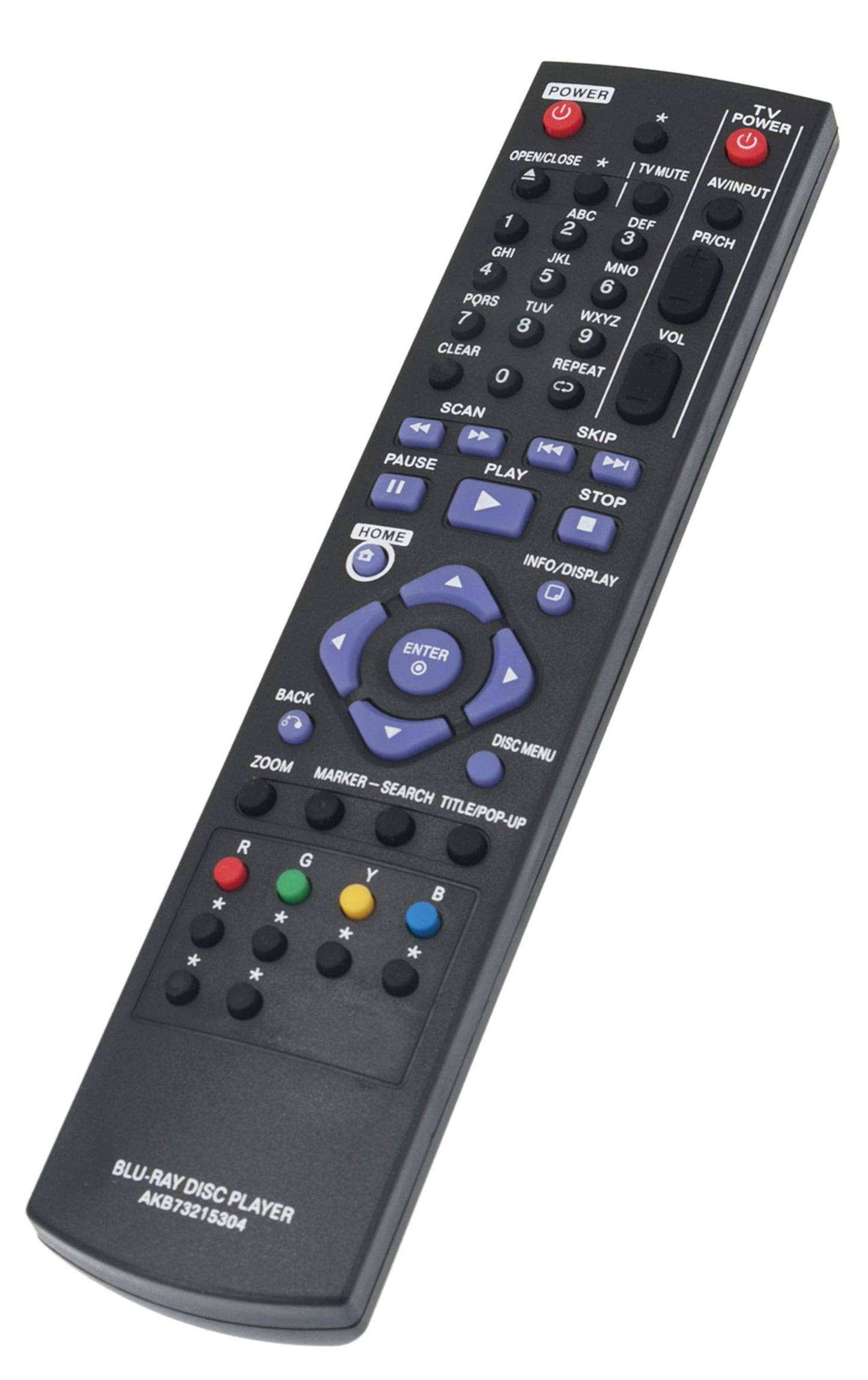 AKB73215304 Replaced Remote fit for LG Blu-ray Disc Player Bd640c Bd640 BD6451DN