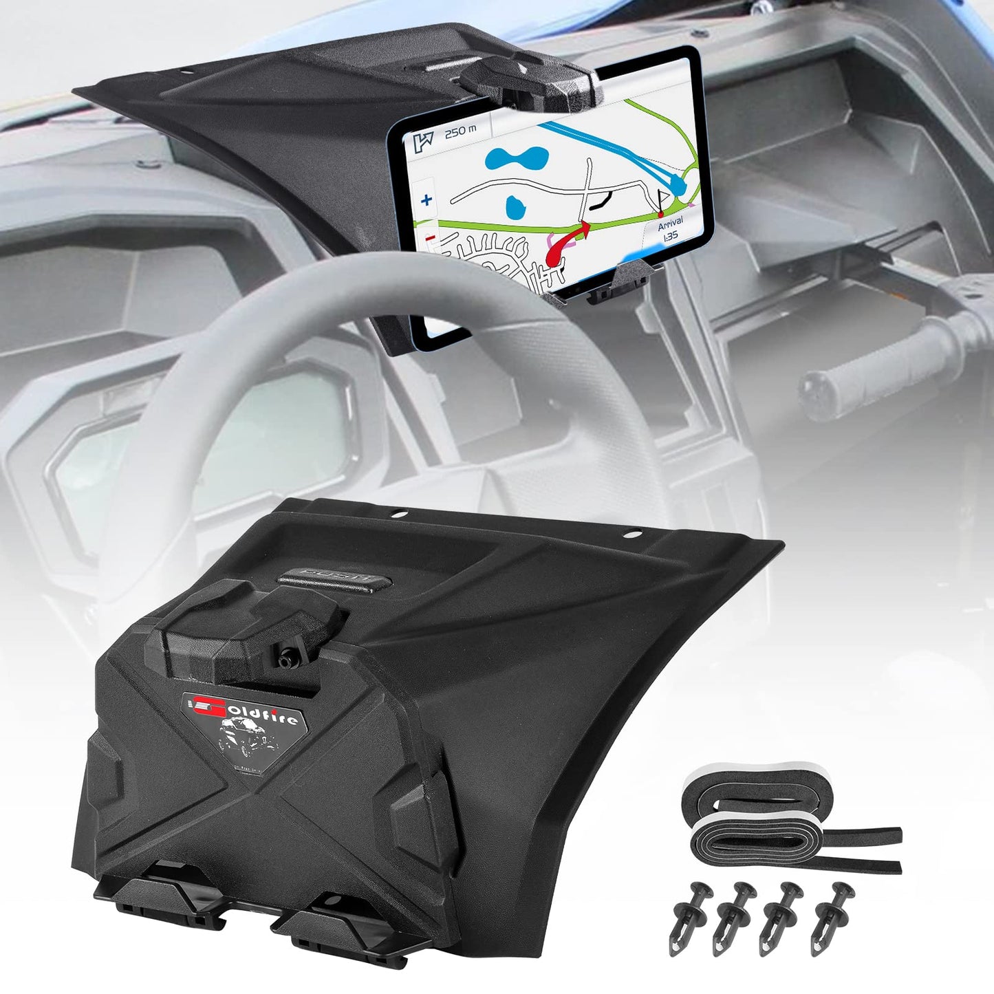 Hutexico Adjustable Electronic Device Tablet Phone Holder for KRX 1000, UTV GPS Tablet Mount for Kawasaki Teryx KRX 1000 2020-2023 Accessories HDPE