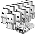 USB C to USB A Adapter 12-Pack, USB A to C Adapter Charging and Data Converter Compatible with Apple Watch/Ultra iWatch/iPhone 16/15 Pro Max…
