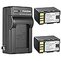 Kastar 2-Pack Battery and AC Wall Charger Replacement for JVC GZ-MG130EK GZ-MG130EX GZ-MG130U GZ-MG130US GZ-MG131 GZ-MG131EK GZ-MG131EX GZ-MG131US