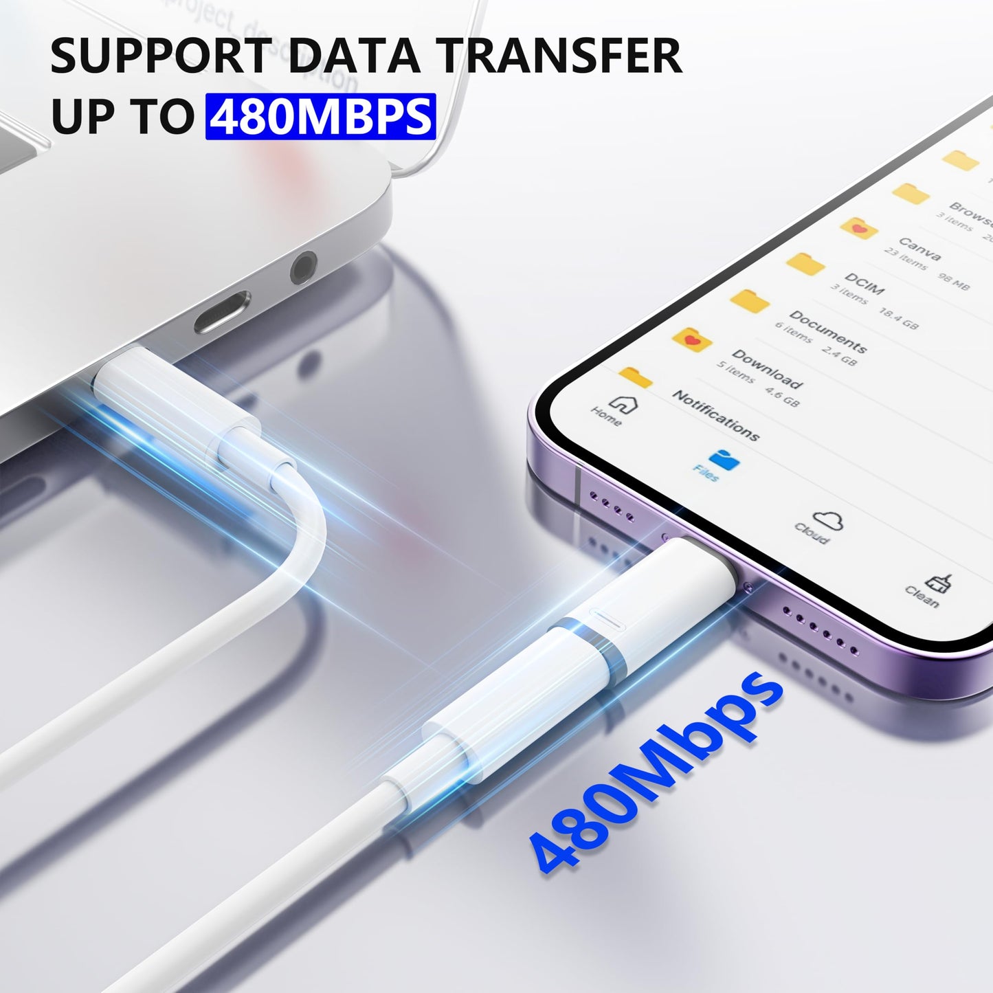Liaoan 4-Piece USB C to IP Adapter, Supporting 36W Fast Charging and Data Transfer. IP Male to USB C Female Adapter, Does not Support Headphone…