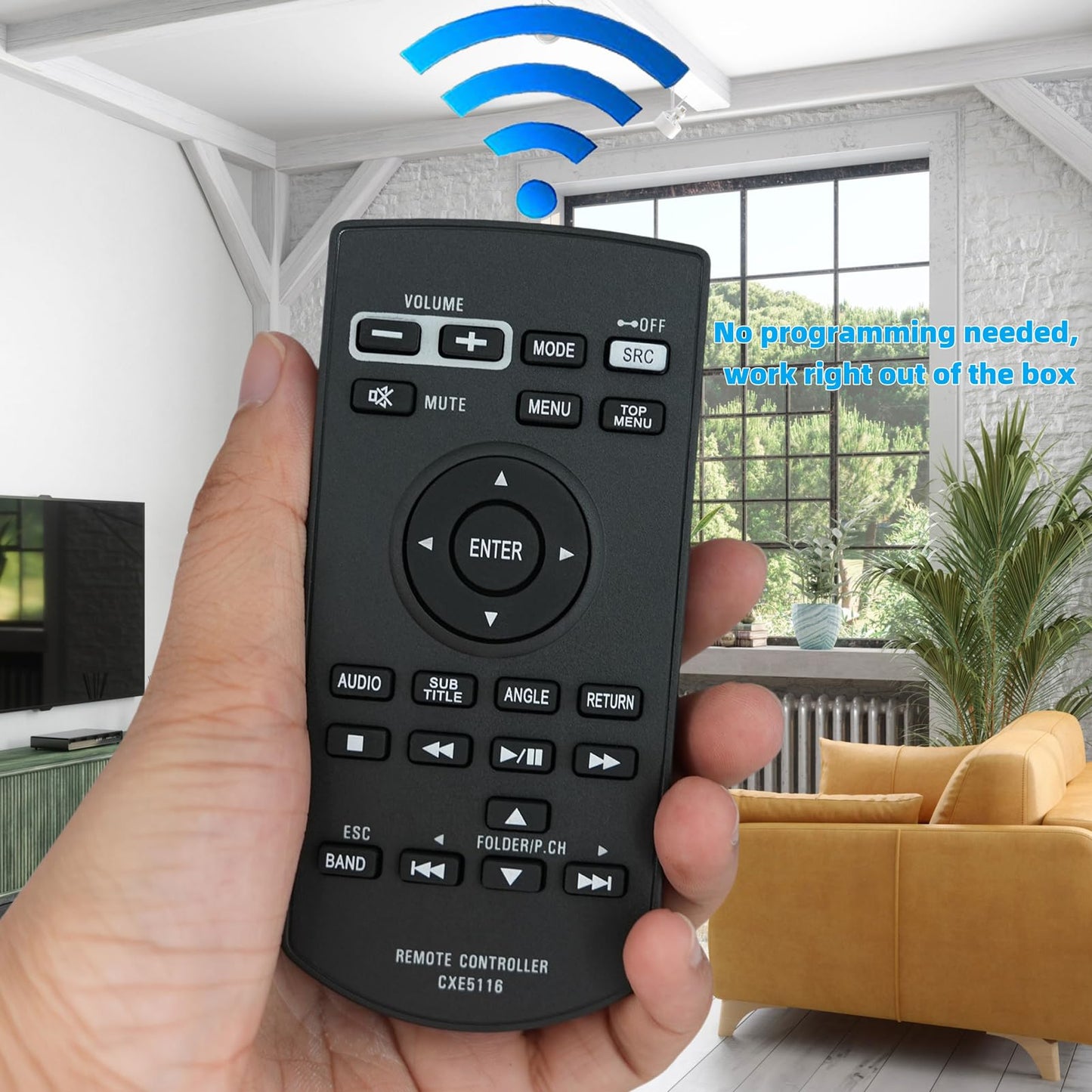 Replacement Remote Control for Pioneer CXE5116 Car Audio System AVHP1400DVD AVH-P1400DVD AVHP2400BT AVH-P2400BT AVHP3400BH AVH-P3400BH