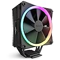NZXT T120 RGB CPU Air Cooler - RC-TR120-B1 - Conductive Copper Pipes - Fluid Dynamic Bearings - AMD and Intel Compatibility - Black