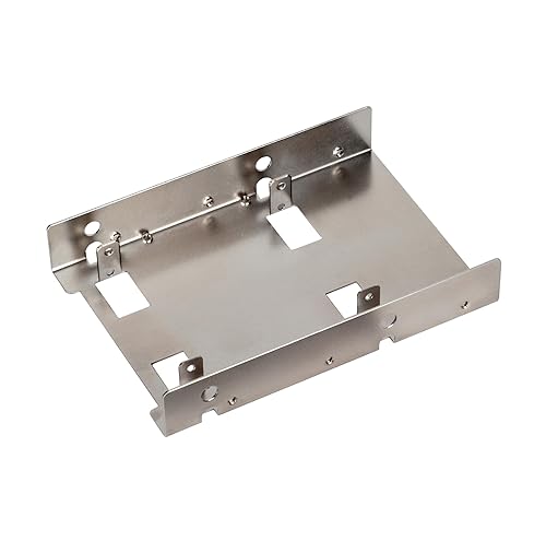 SilverStone SDP08 3.5" to 2.5" Bay Converter, Nickel-coated finish, SST-SDP08